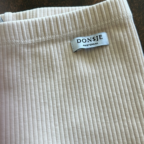 Kids Cream Ribbed Bottoms - Picture 3 of 4